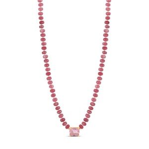 Chic Pink Beaded Necklace